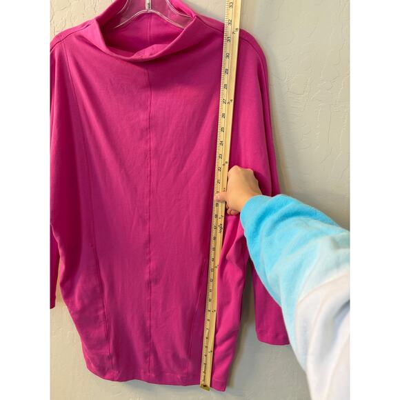 Daily Practice by Anthropologie Sz XS Pink Long-Sleeve Mock-Neck Knit Mini Dress - Picture 7 of 9